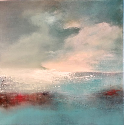 Abstrakt landskap 40x40 - solgt 