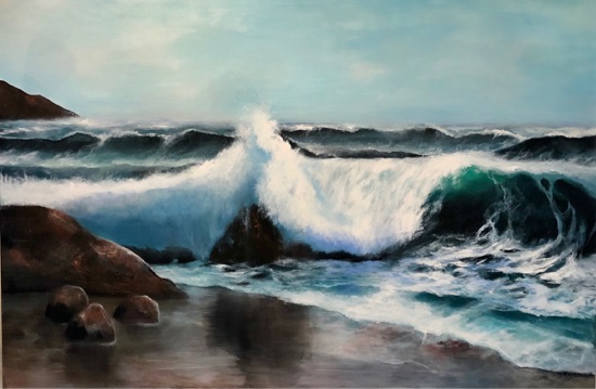 Sjøsprøyt 100x150 - solgt 